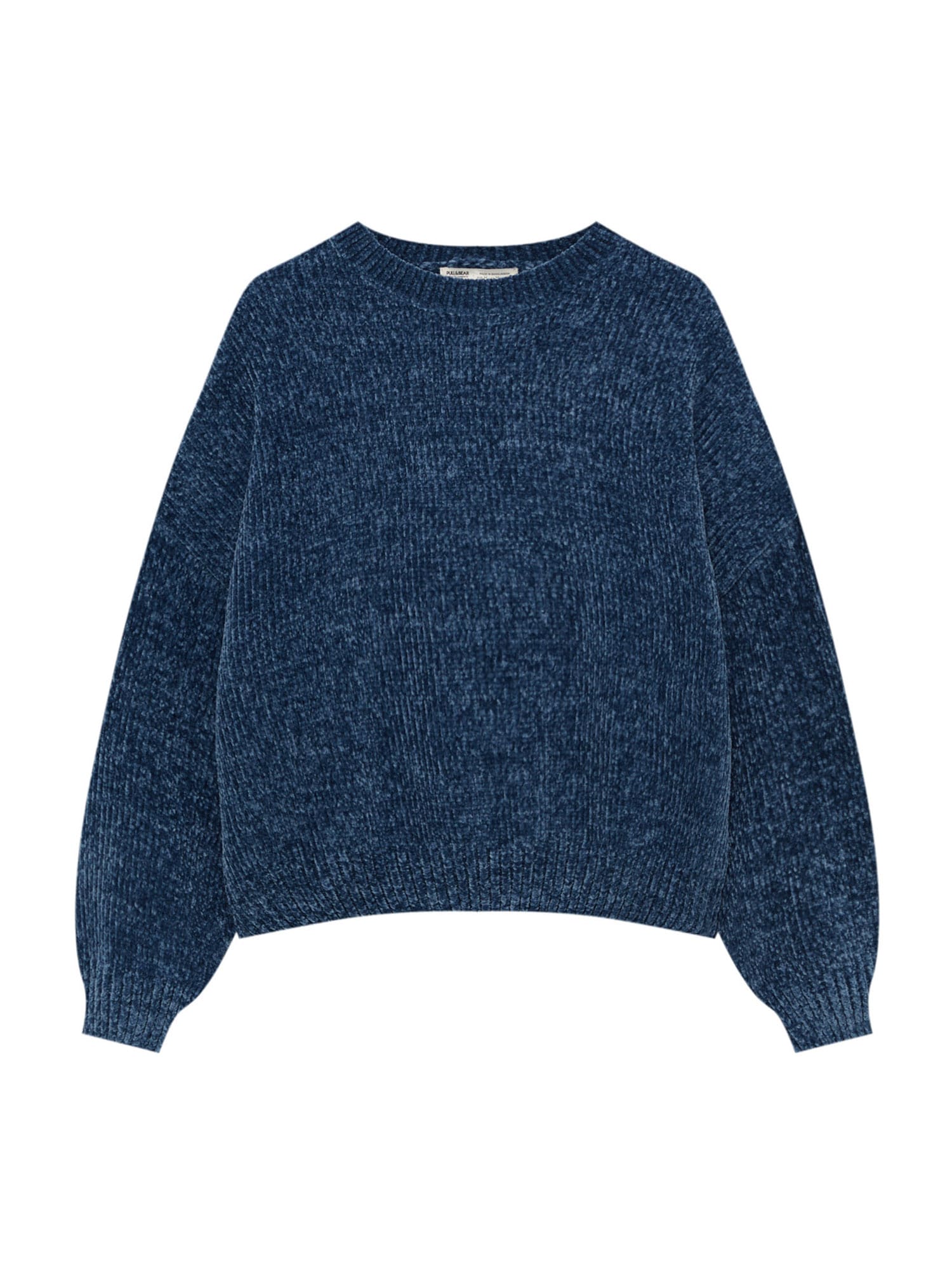 Pull&Bear Pulover  temno modra