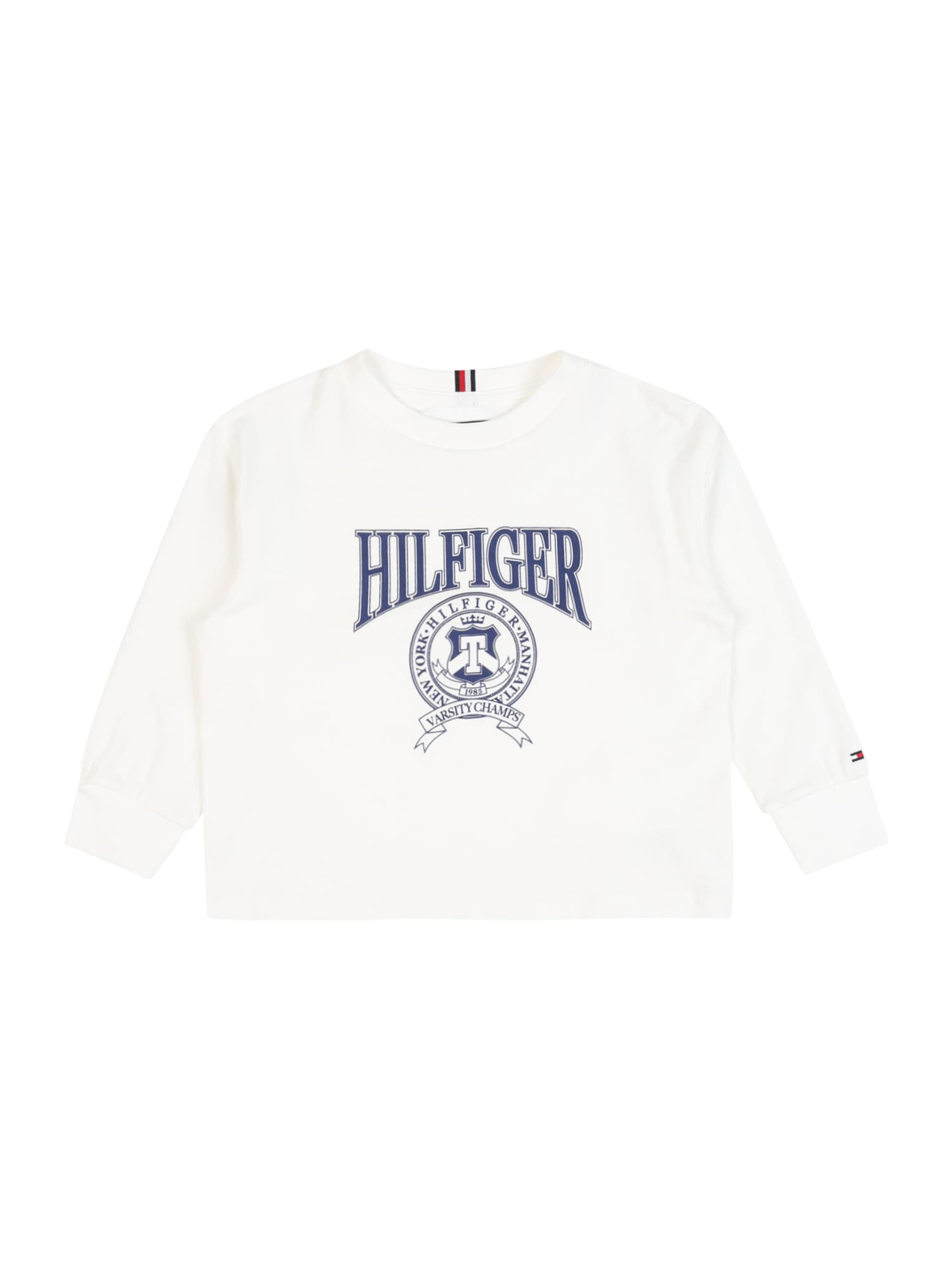 TOMMY HILFIGER Majica 'Varsity'  marine / bela