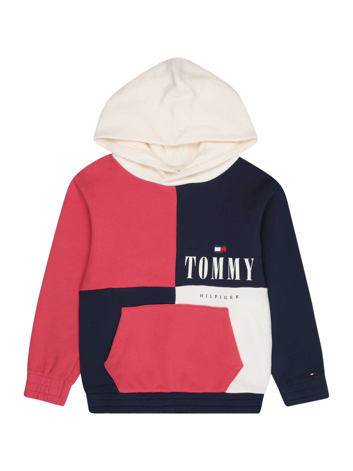 TOMMY HILFIGER Majica  bež / mornarska / rdeča / bela