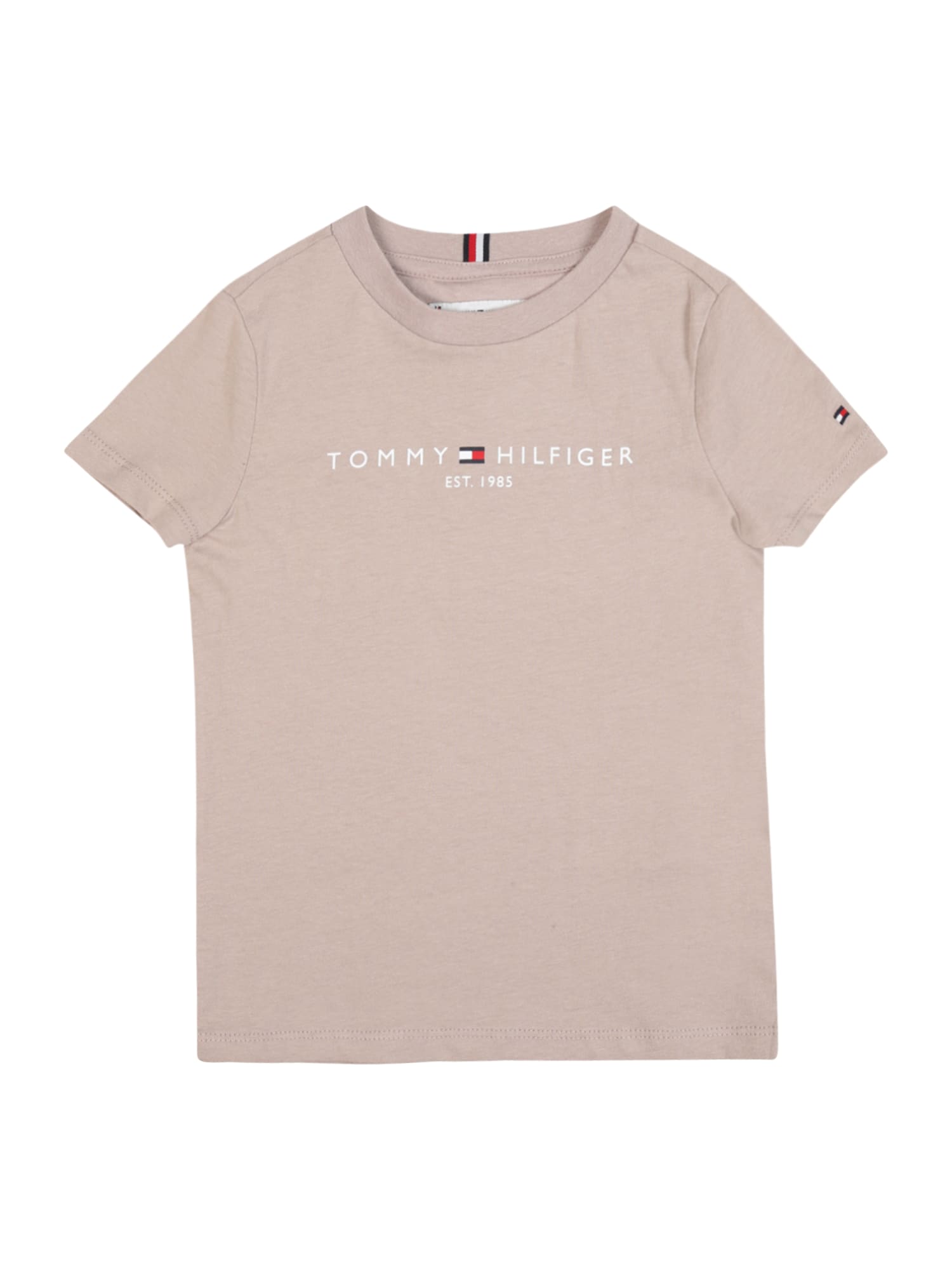 TOMMY HILFIGER Majica  mornarska / greige / bela