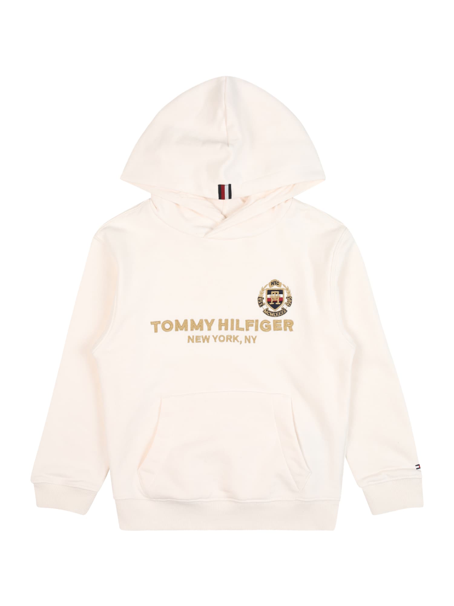 TOMMY HILFIGER Majica  mornarska / zlata / rdeča / bela