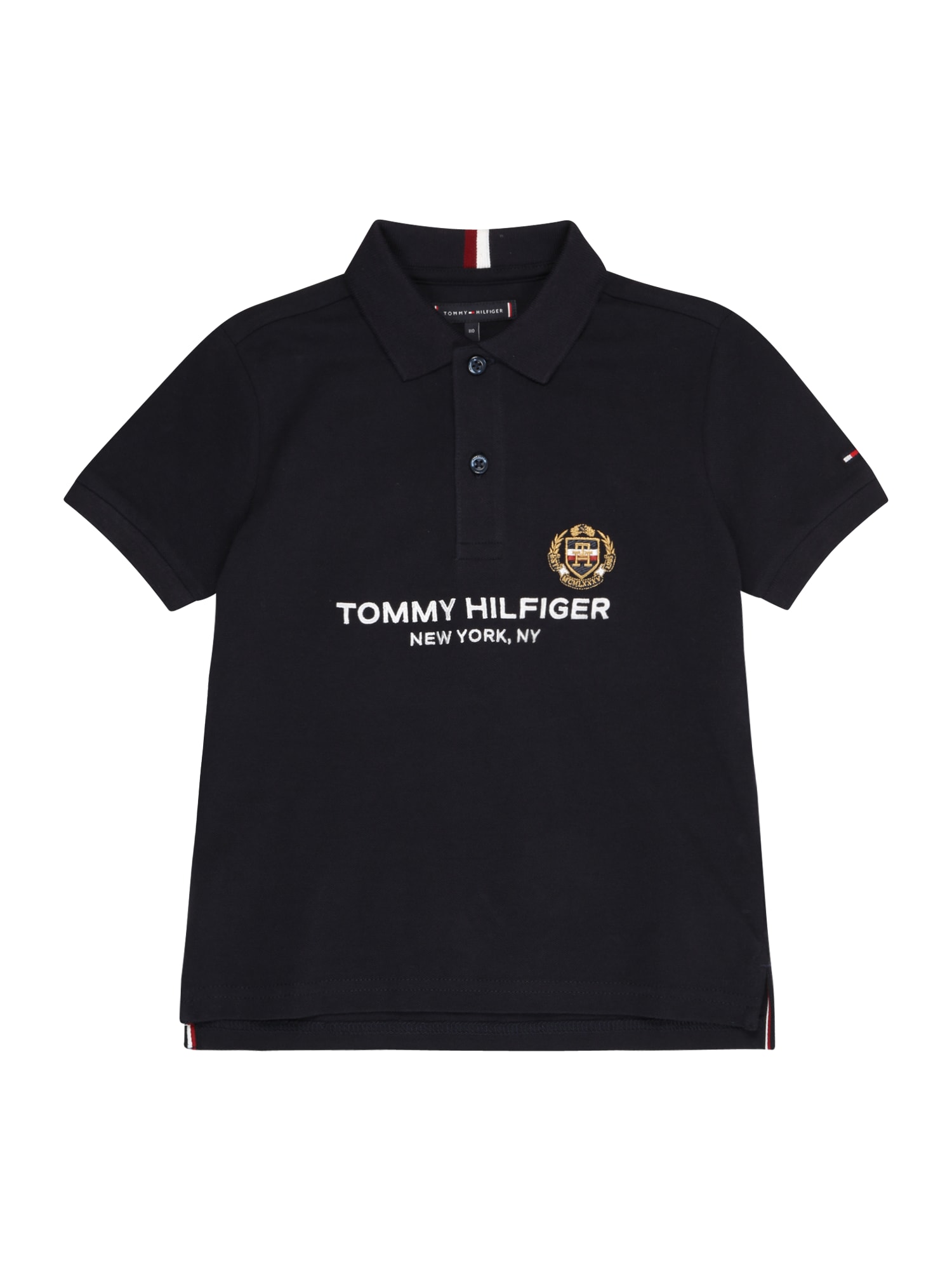 TOMMY HILFIGER Majica  pesek / temno modra / rdeča / bela