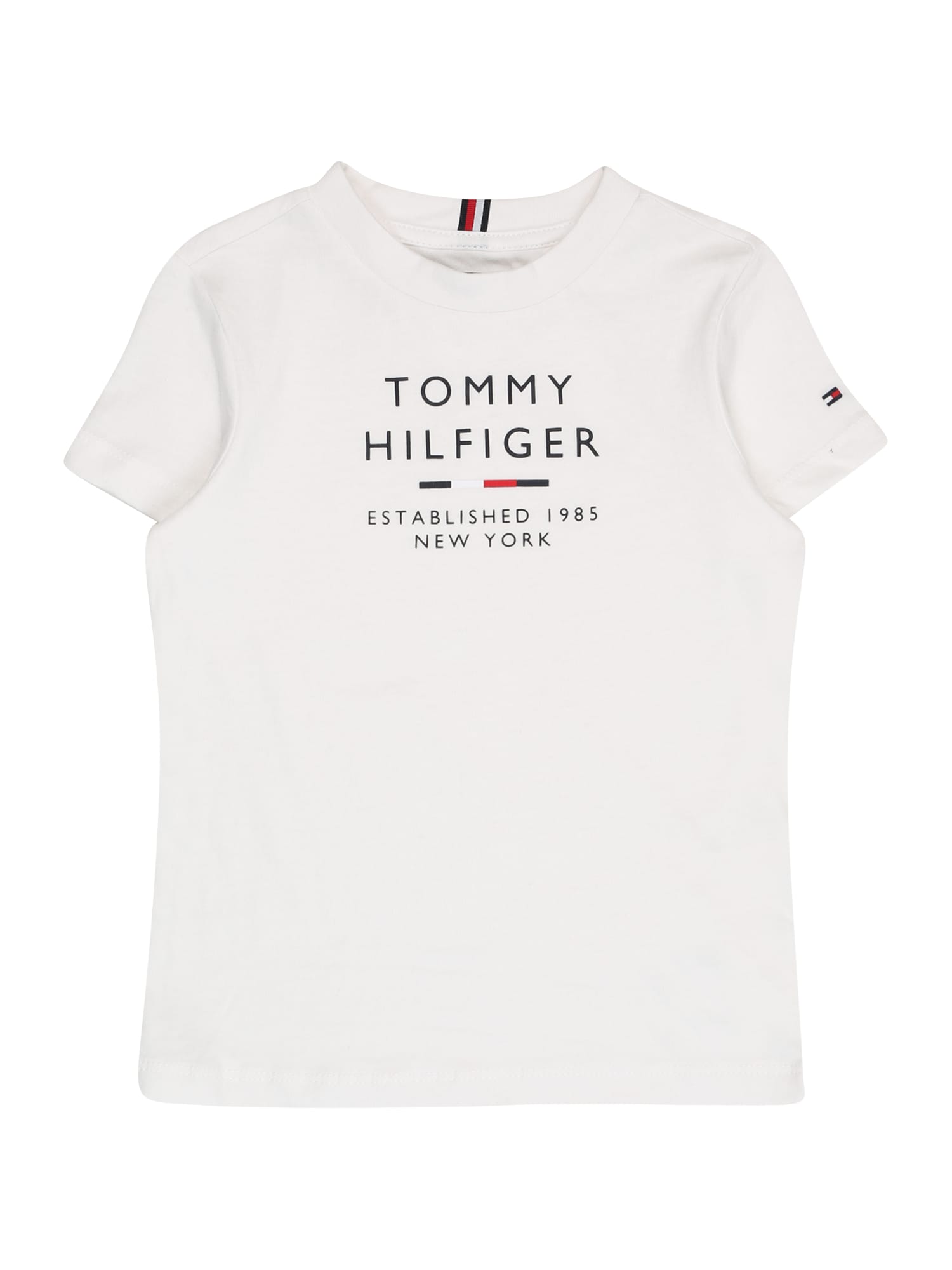 TOMMY HILFIGER Majica  rdeča / črna / bela