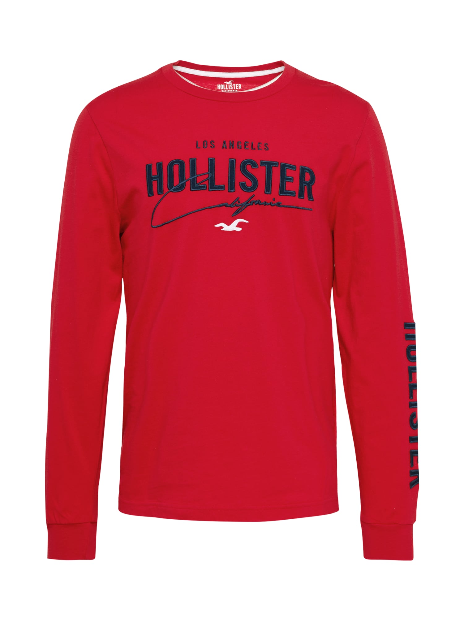 HOLLISTER Majica  mornarska / rdeča / bela