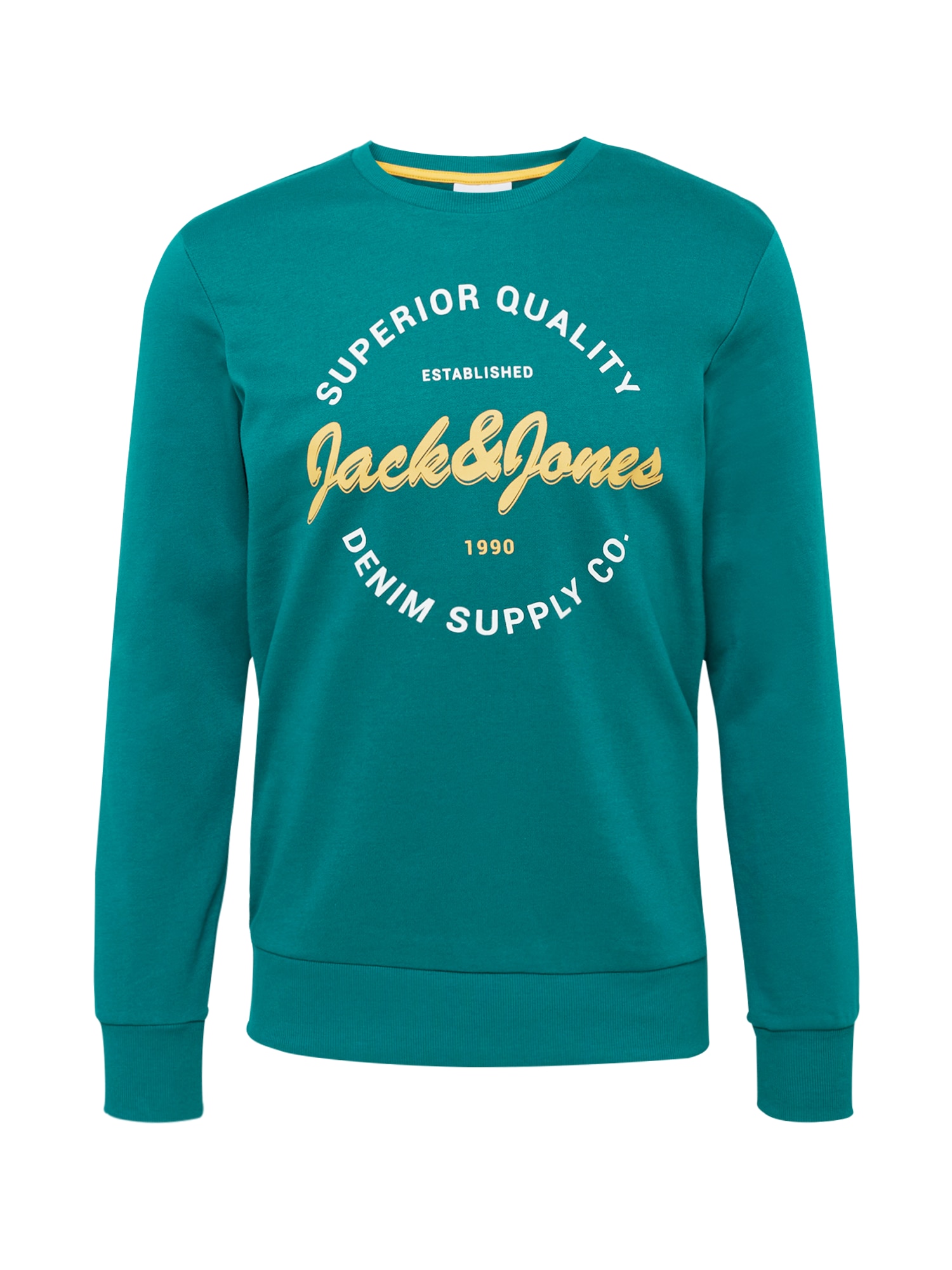 JACK & JONES Majica 'ANDY'  rumena / žad / bela