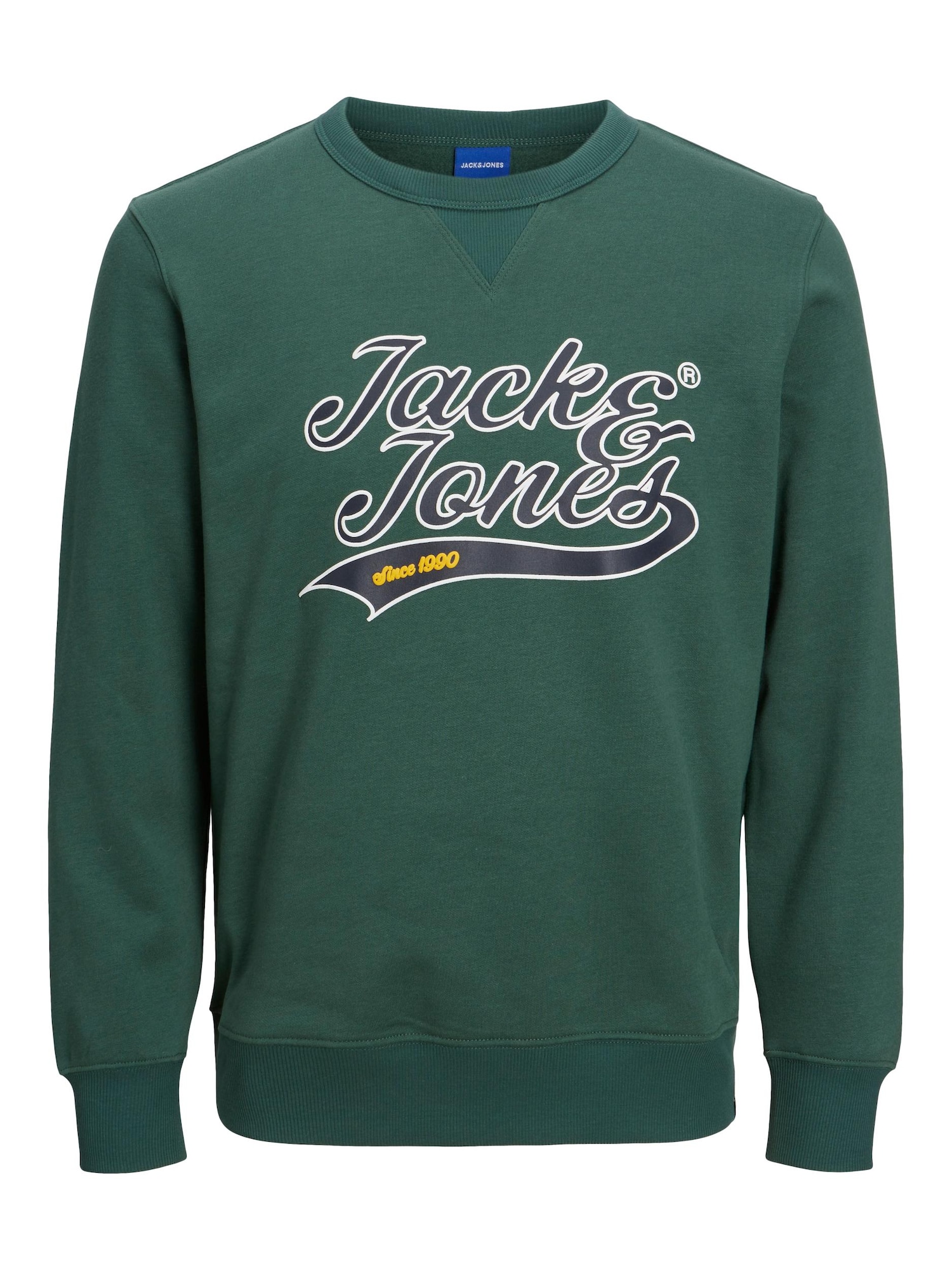 JACK & JONES Majica 'BECKS'  zelena / črna / bela