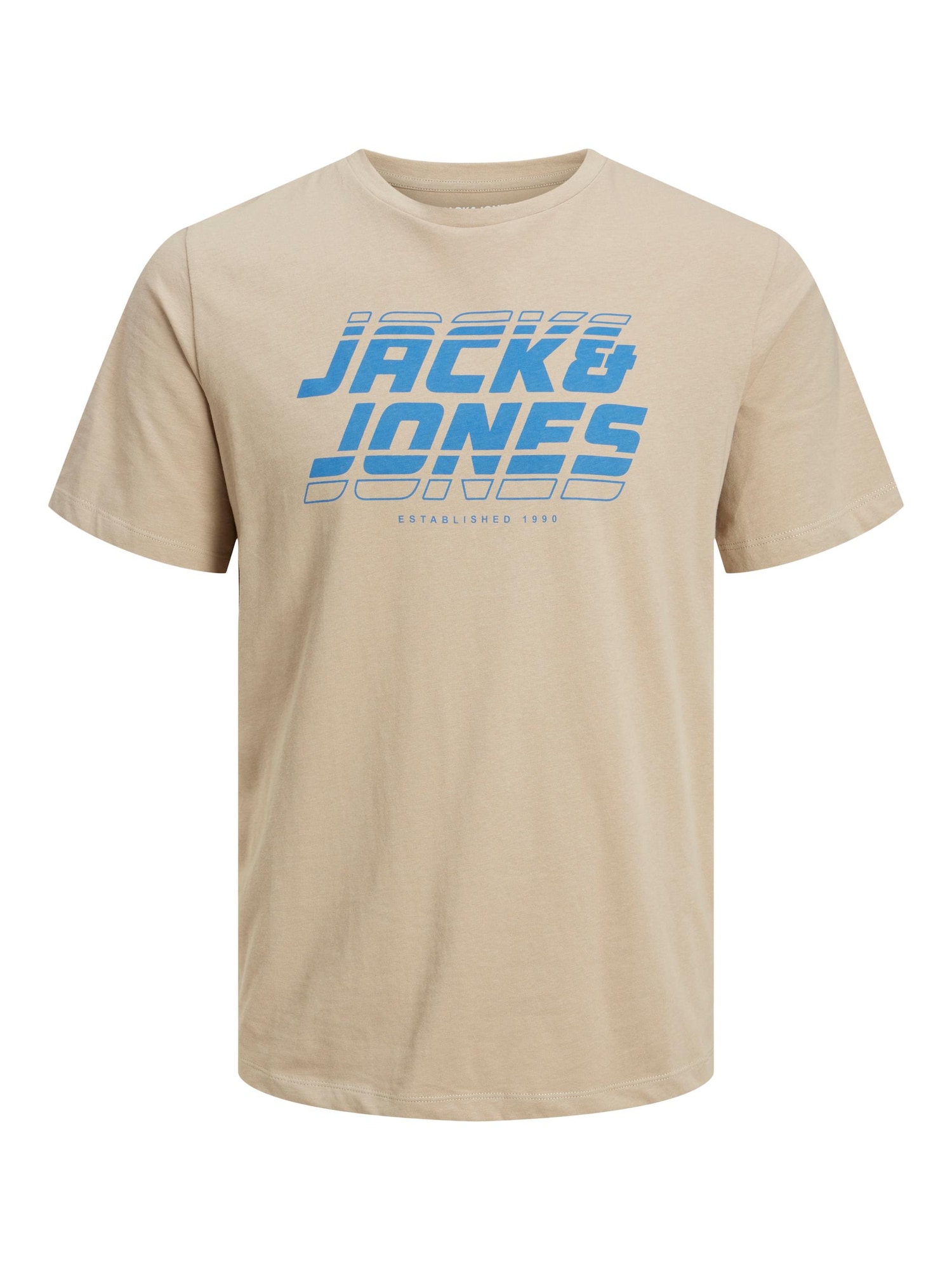 JACK & JONES Majica 'ELLIOT'  svetlo modra / kamen