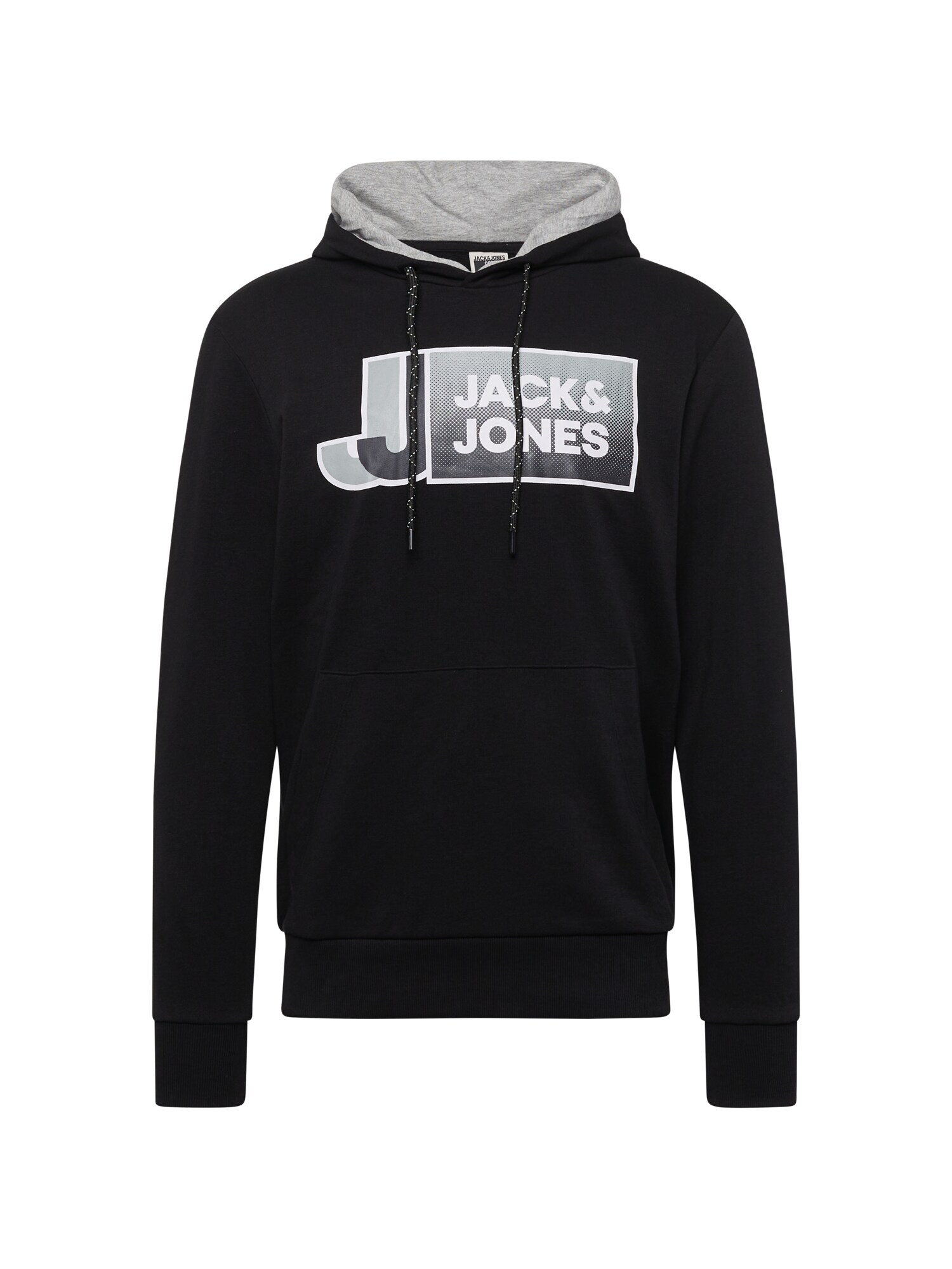 JACK & JONES Majica 'LOGAN'  siva / antracit / črna