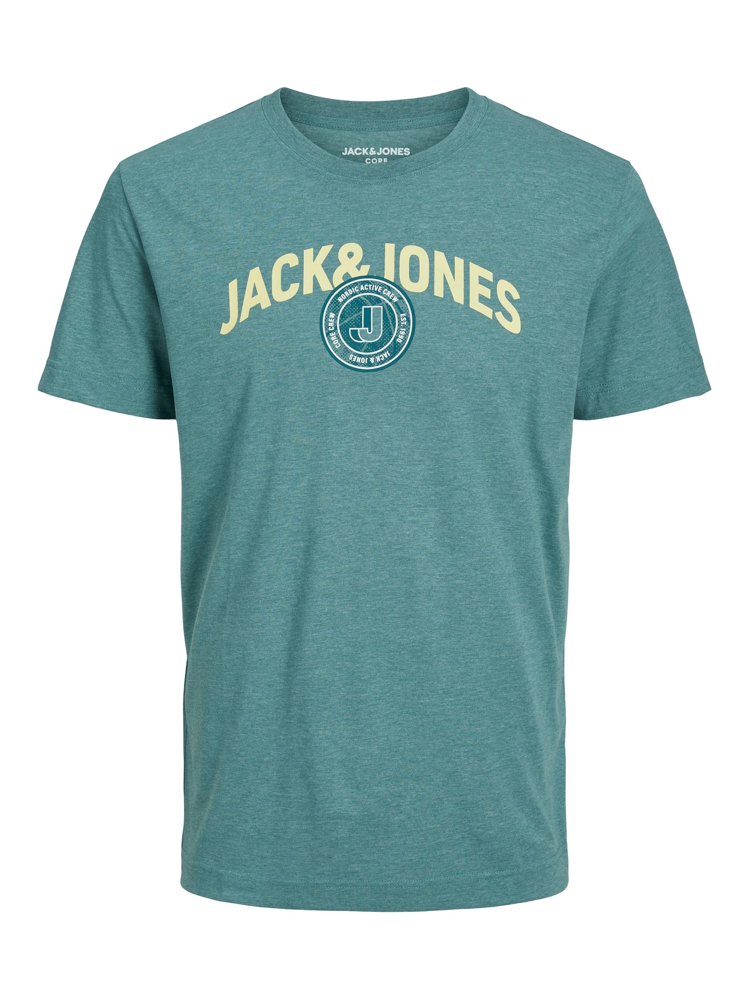 JACK & JONES Majica  smaragd / svetlo zelena