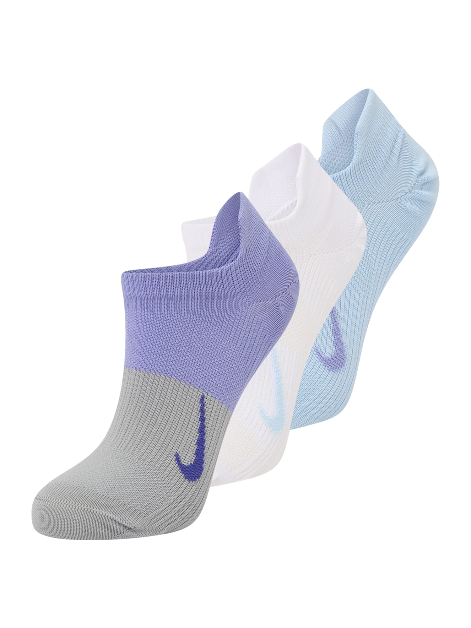 NIKE Športne nogavice 'Everyday Plus'  svetlo modra / siva / lila / bela