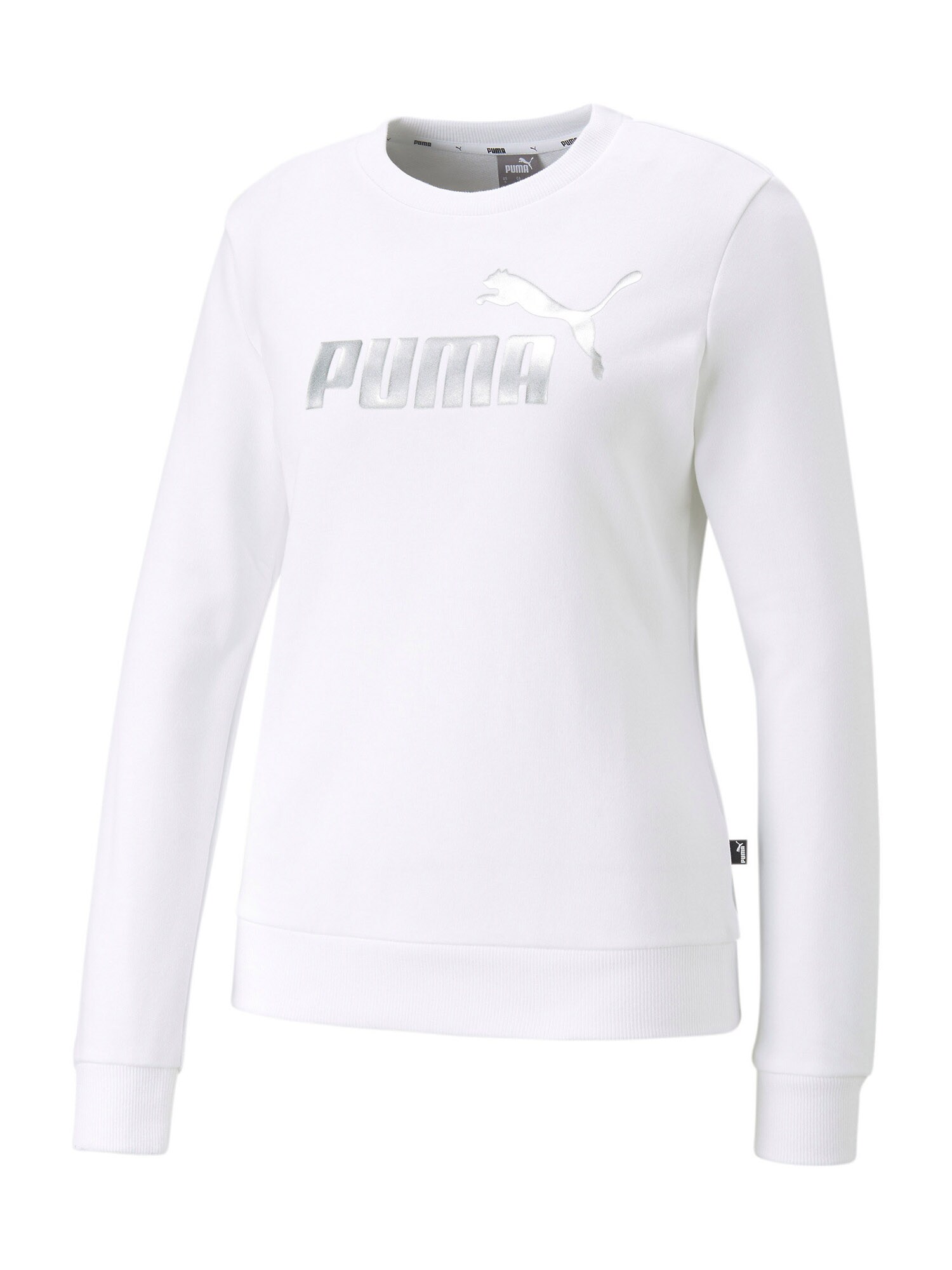 PUMA Športna majica  srebrna / bela