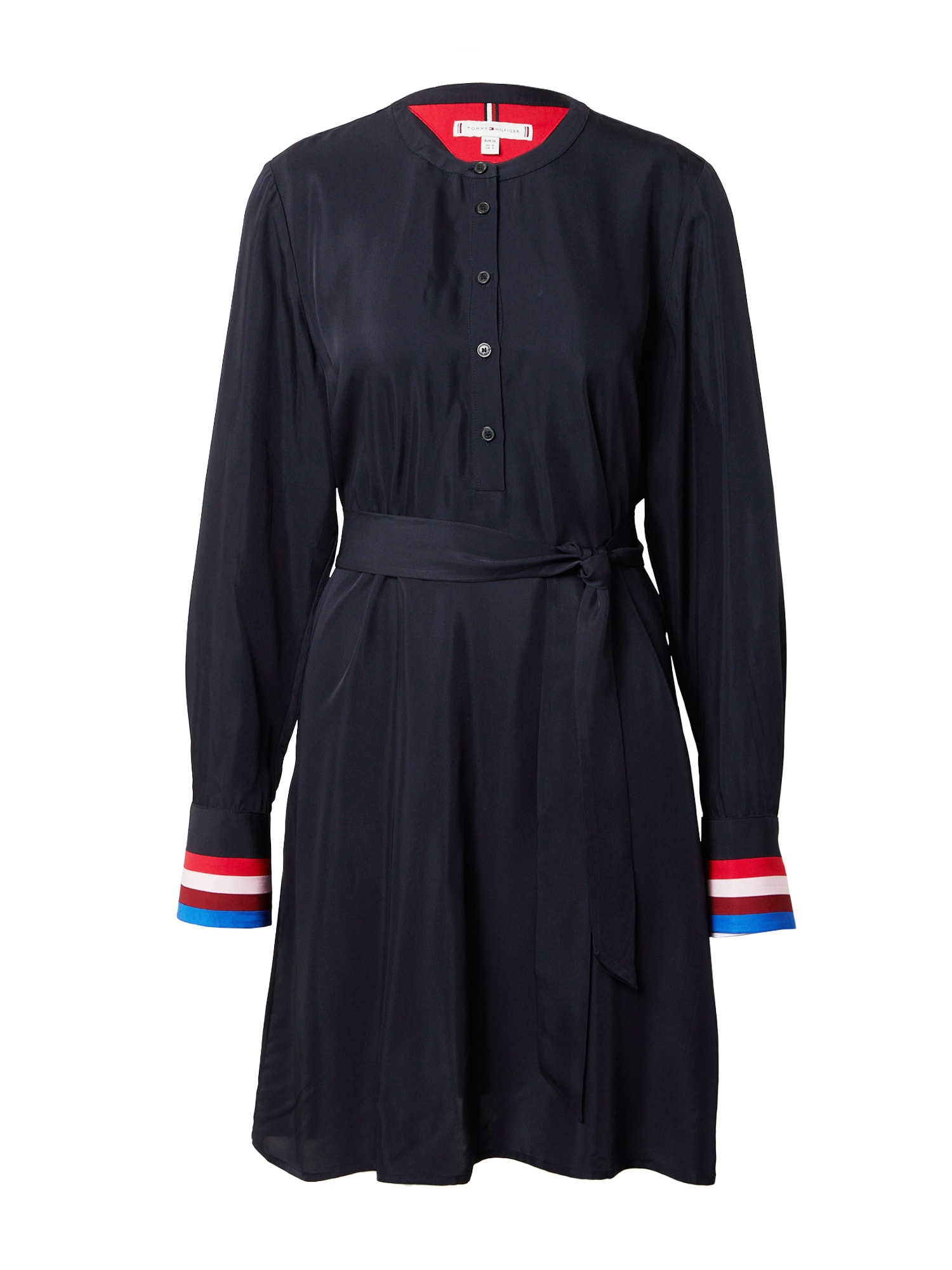 TOMMY HILFIGER Dolga srajca  mornarska / rdeča / burgund / bela