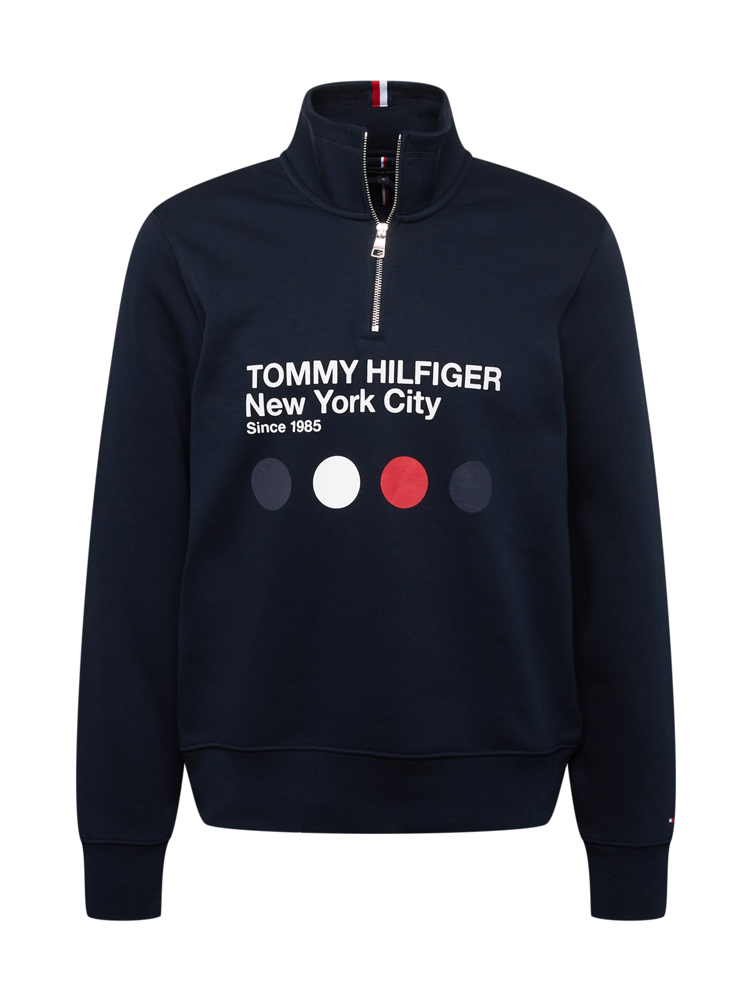 TOMMY HILFIGER Majica  marine / grenada / črna / bela