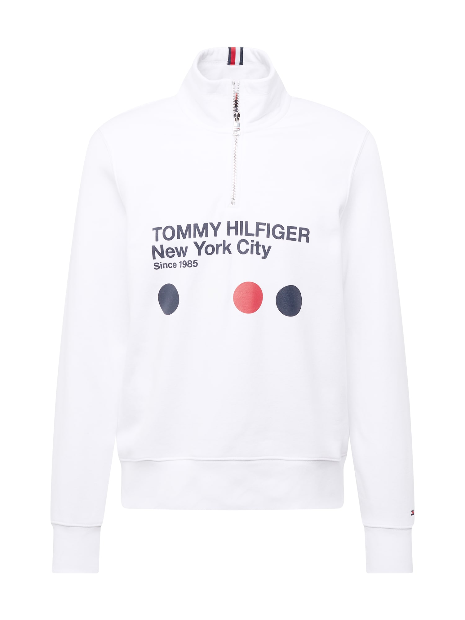 TOMMY HILFIGER Majica  mornarska / rdeča / bela