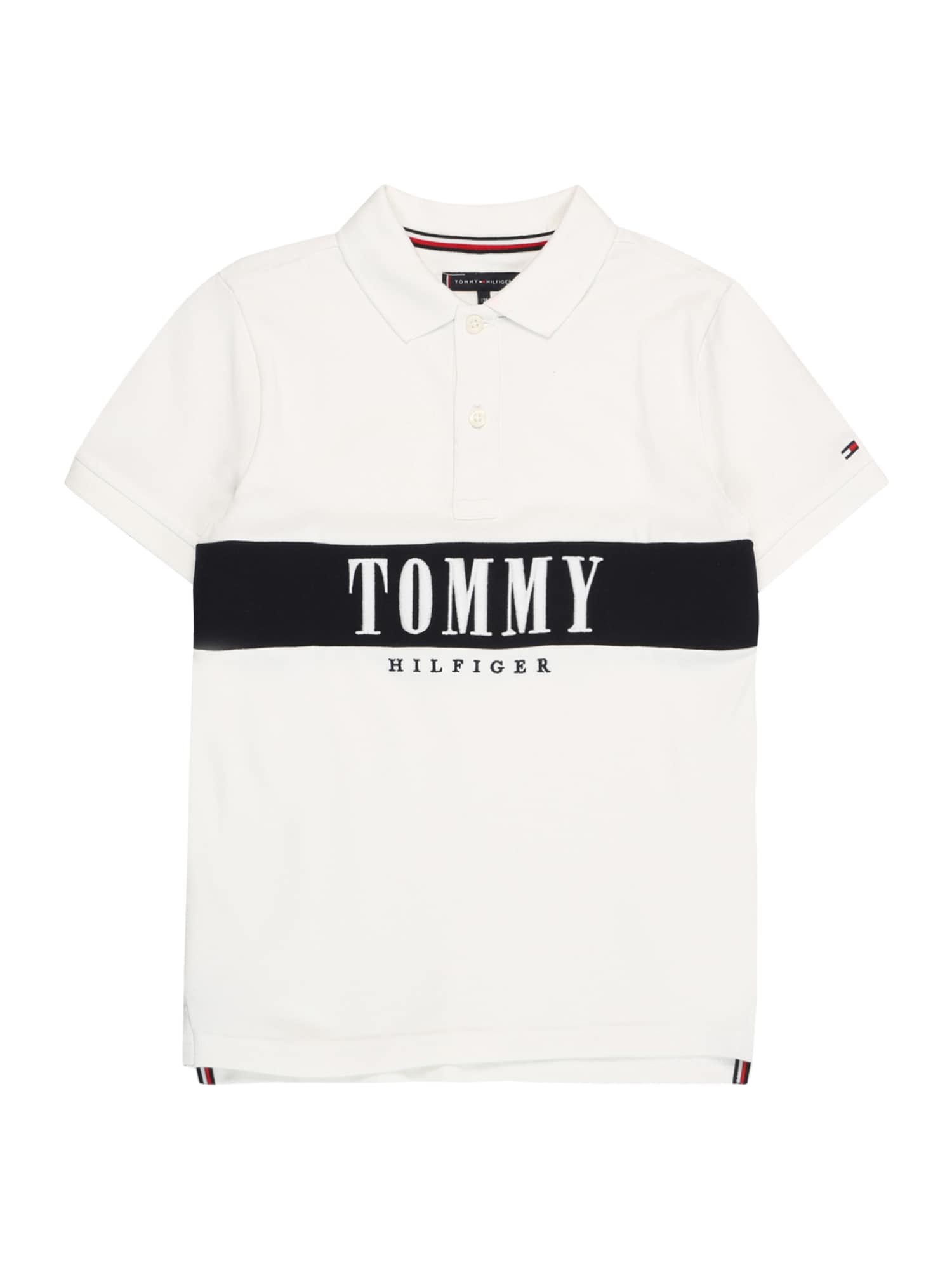 TOMMY HILFIGER Majica  mornarska / rdeča / črna / bela