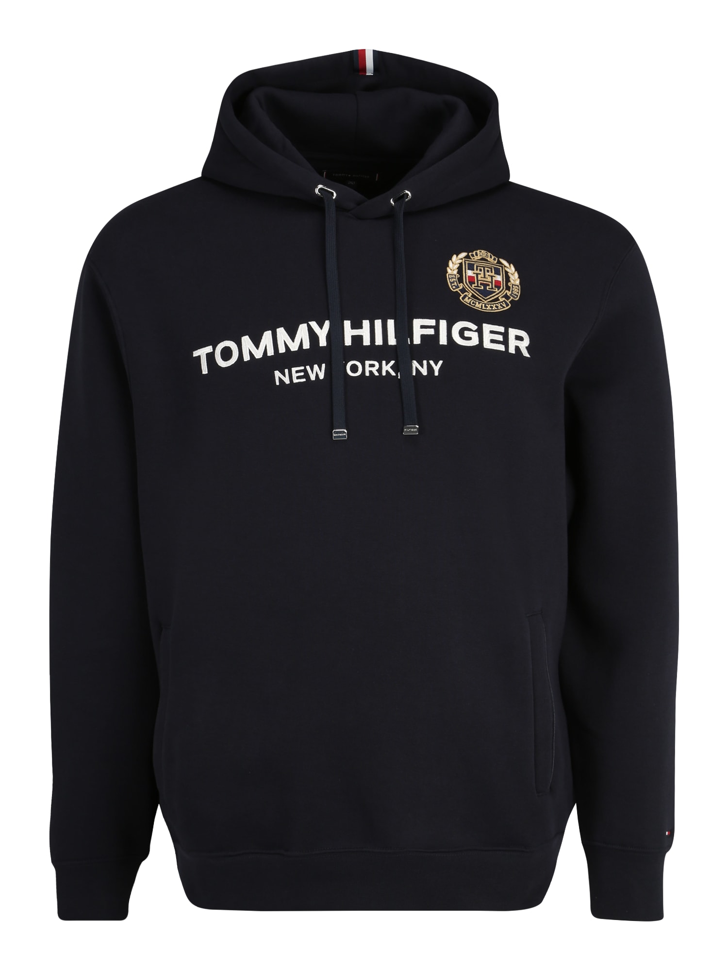 Tommy Hilfiger Big & Tall Majica  temno modra / rjava / bela