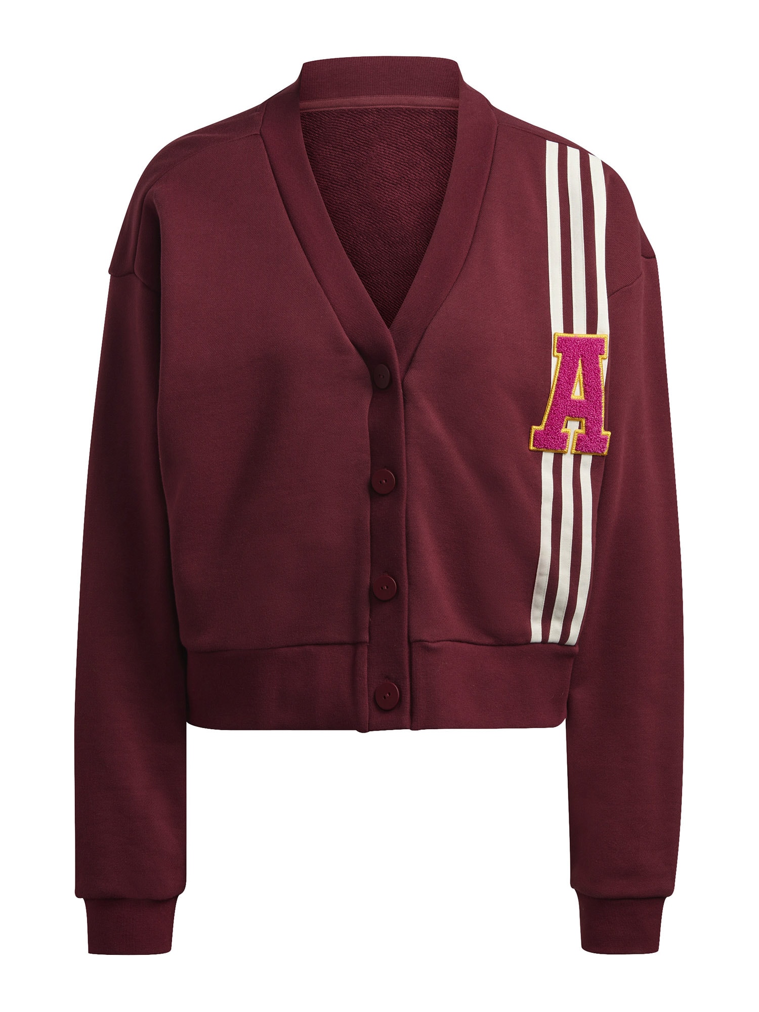 ADIDAS ORIGINALS Jopa na zadrgo  rdeča / bordo / bela