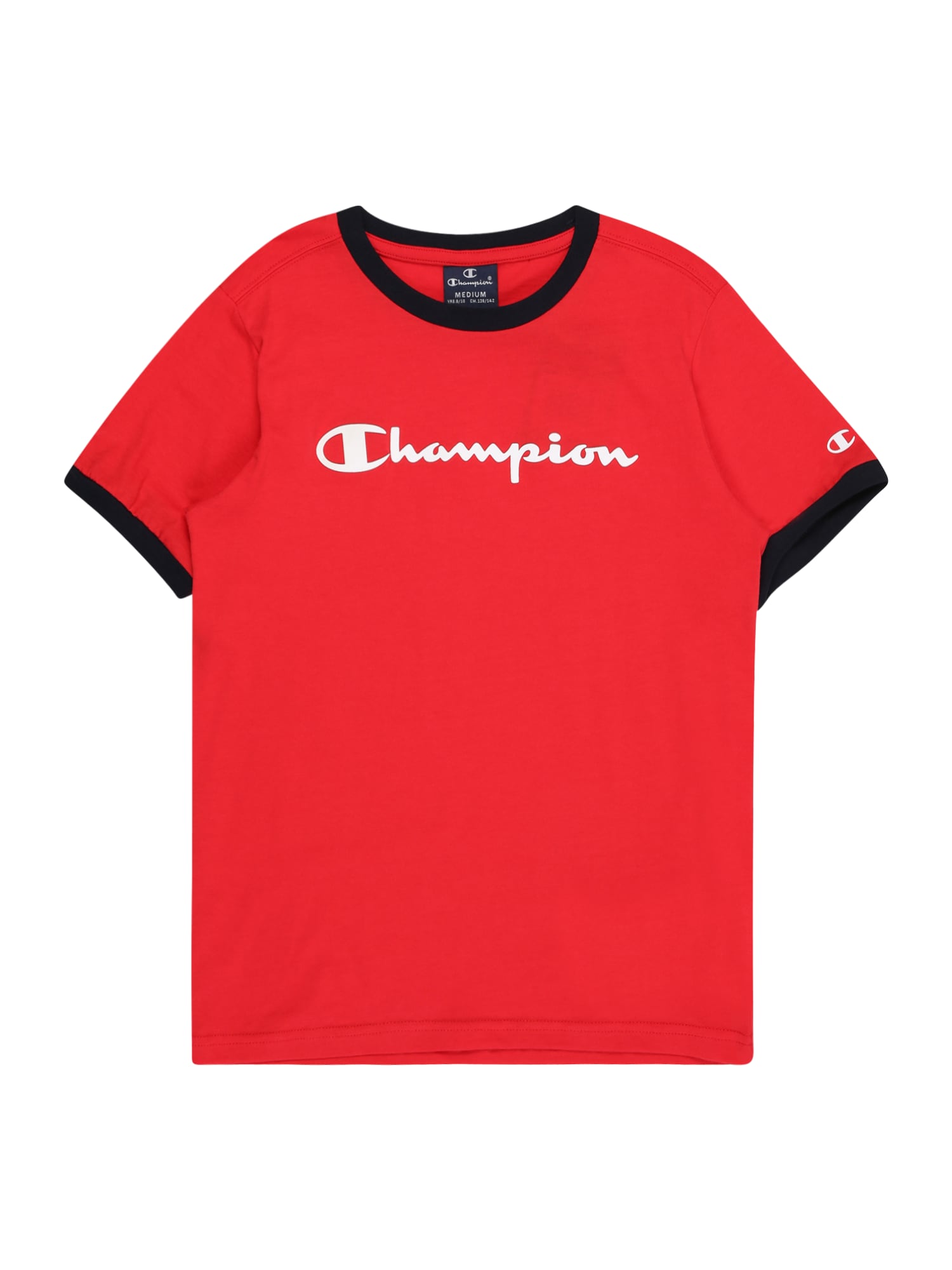 Champion Authentic Athletic Apparel Majica 'Ringer'  rdeča / črna / bela