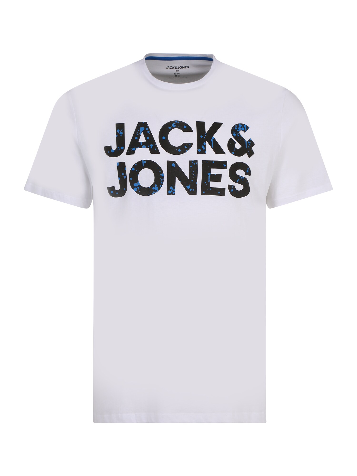 Jack & Jones Plus Majica 'NEON'  modra / črna / bela