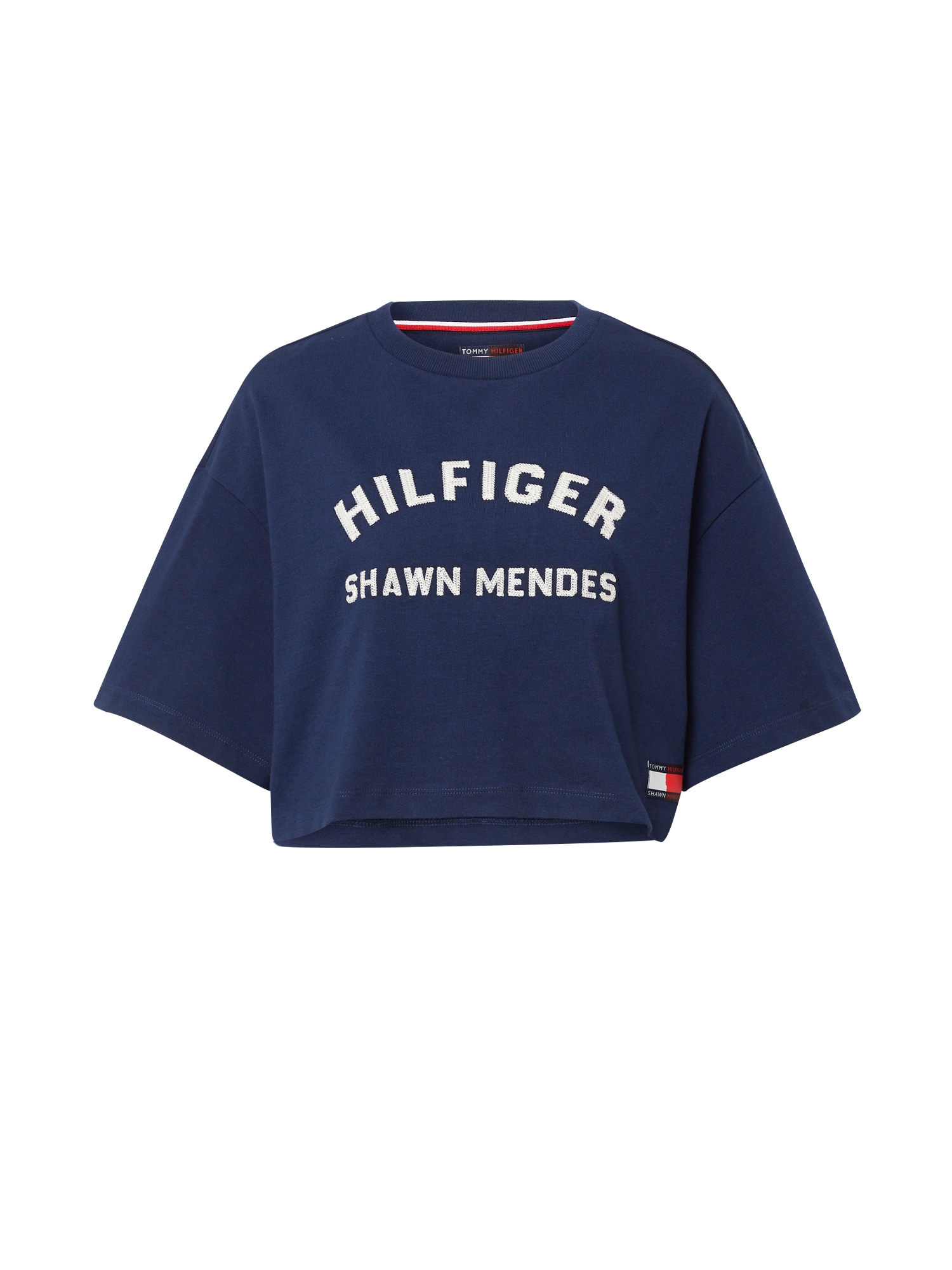 TOMMY HILFIGER Majica  marine / rdeča / bela