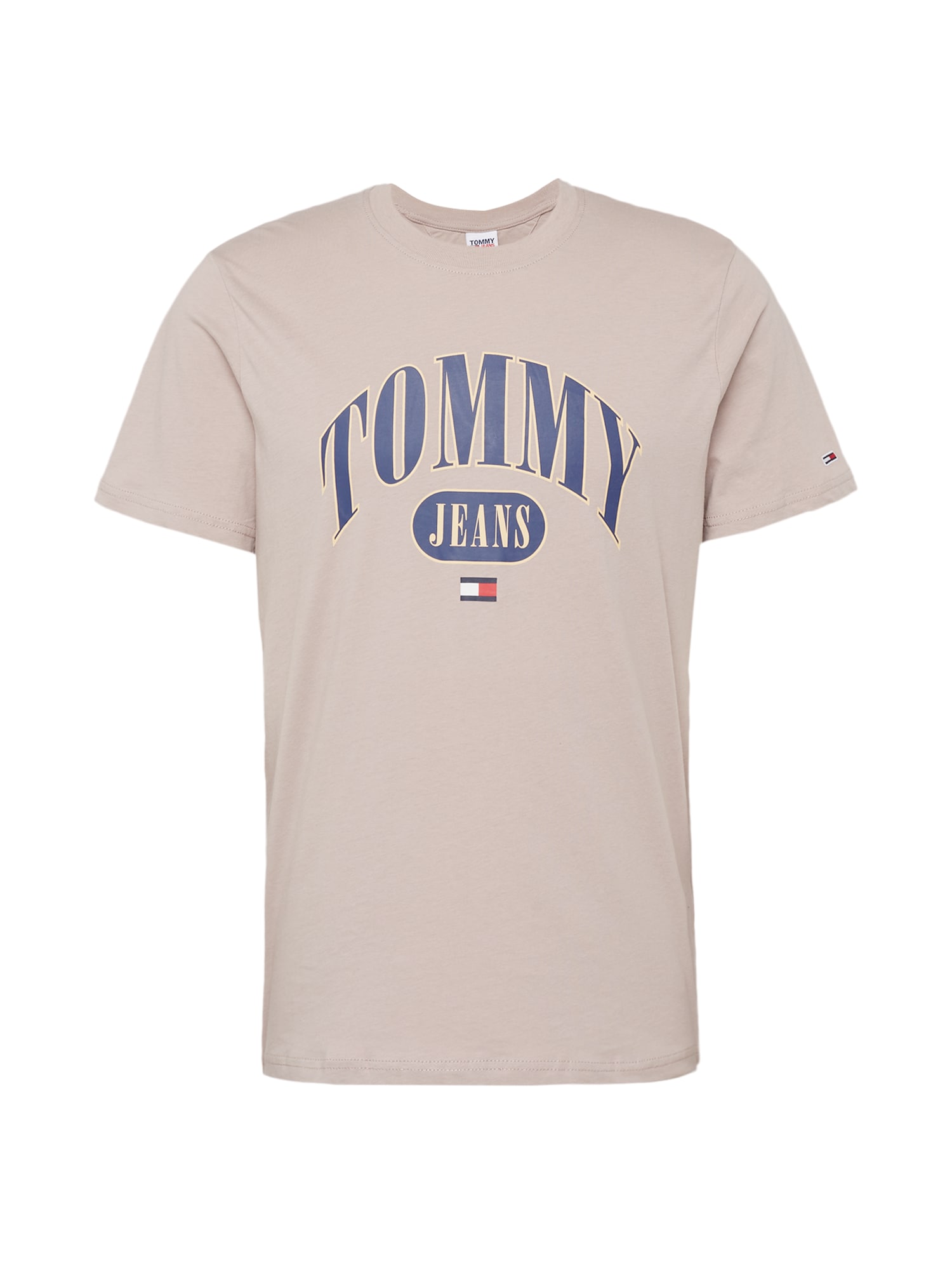 Tommy Jeans Majica  modra / pastelno rumena / kamen / rdeča