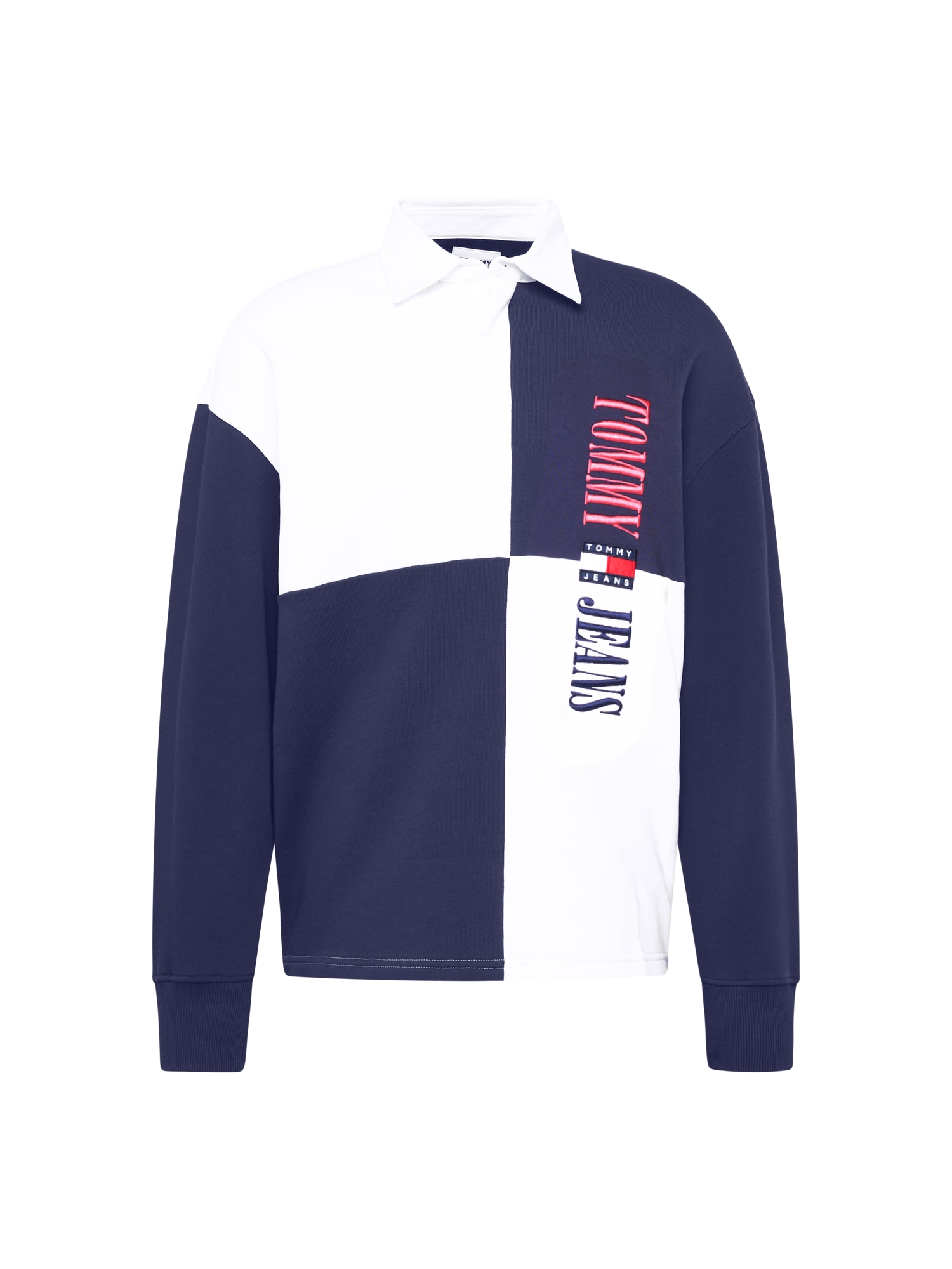 Tommy Jeans Majica  mornarska / rdeča / bela