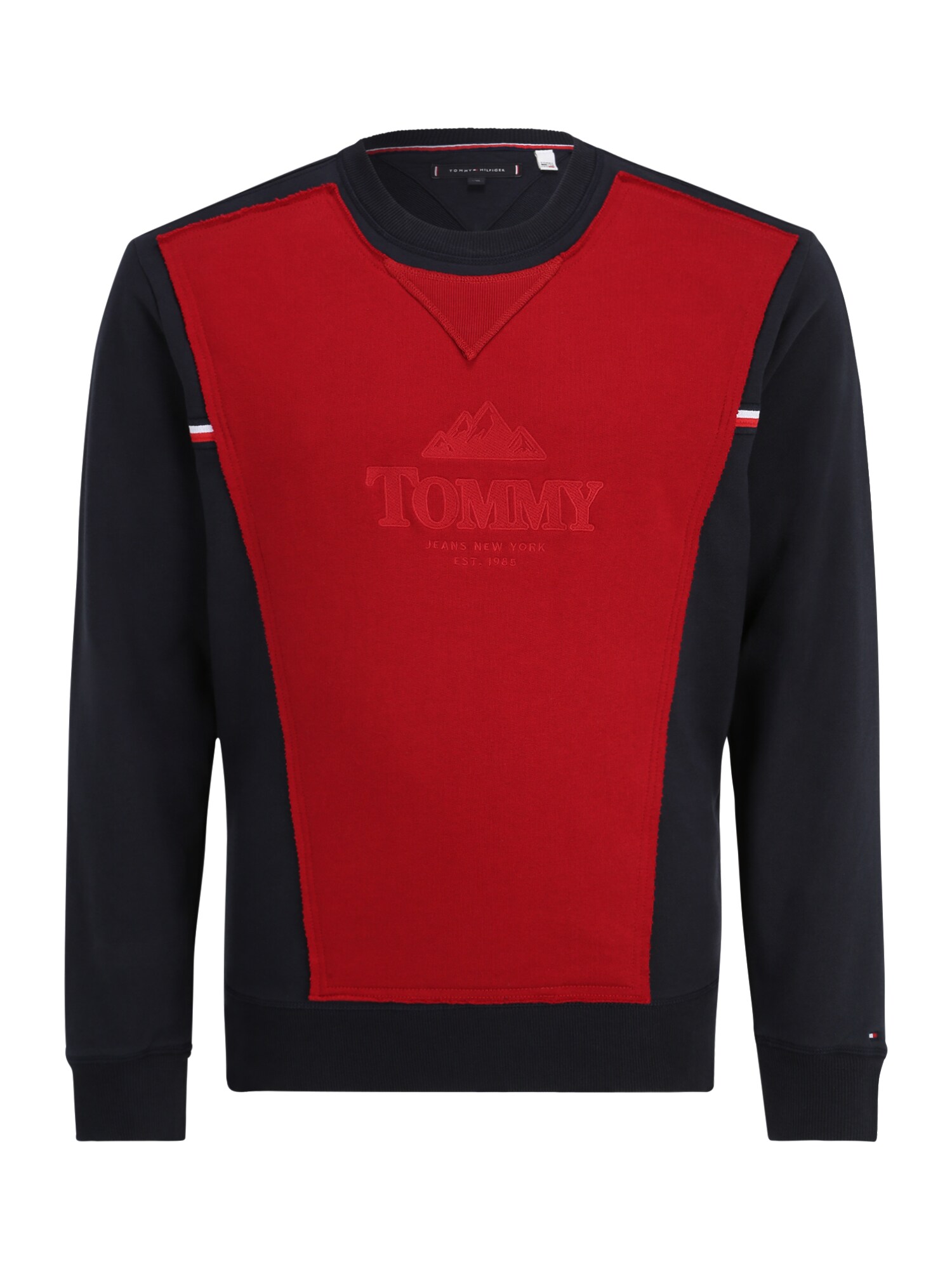 Tommy Jeans Majica  mornarska / rdeča / bela