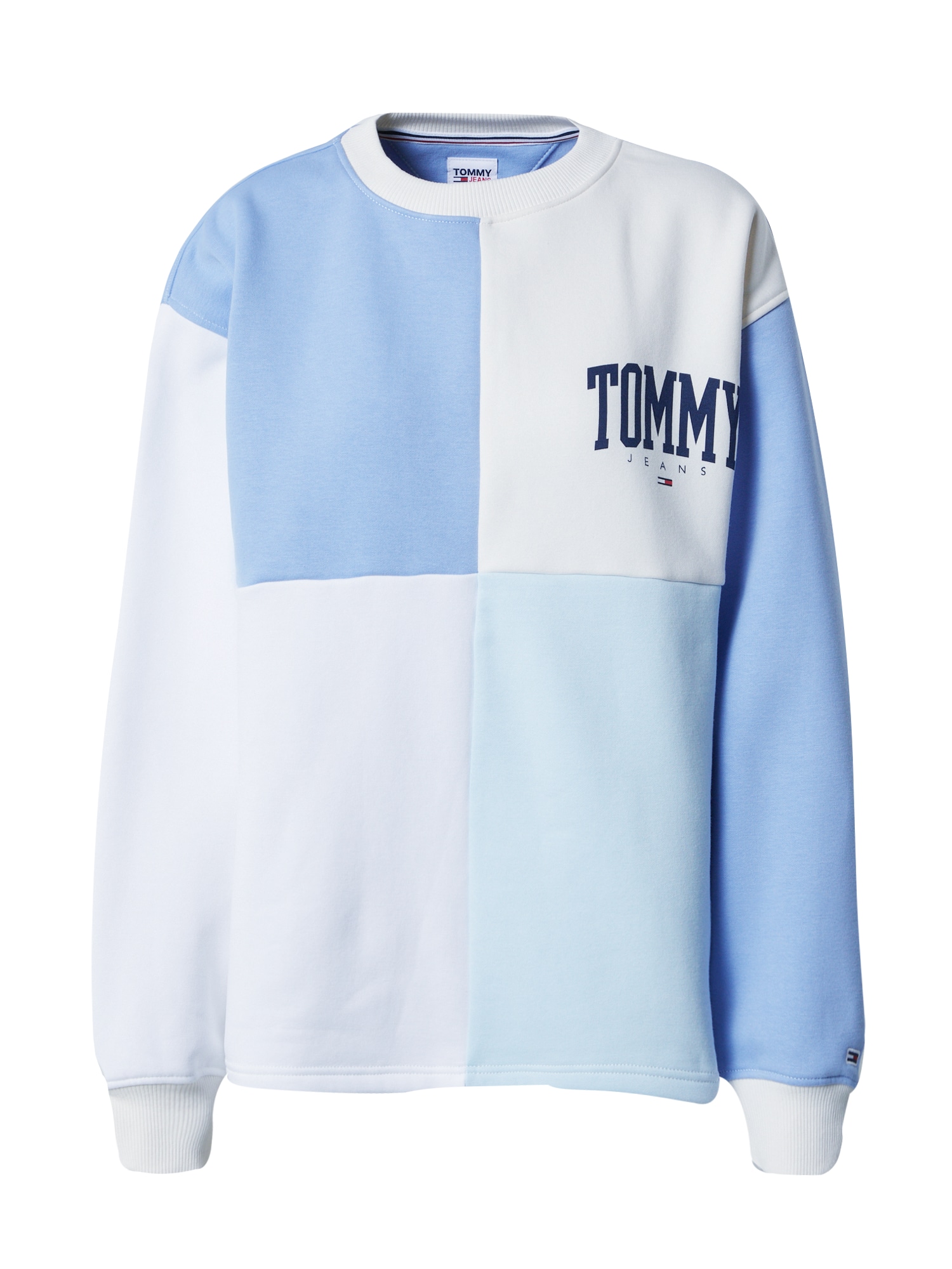 Tommy Jeans Majica  mornarska / voda / svetlo modra / bela