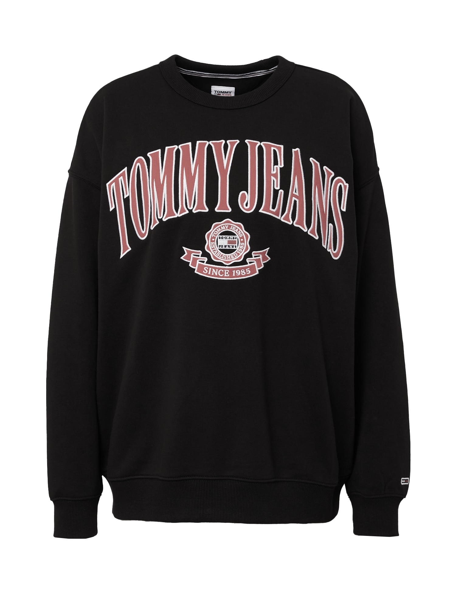 Tommy Jeans Majica  rdeča / črna / bela