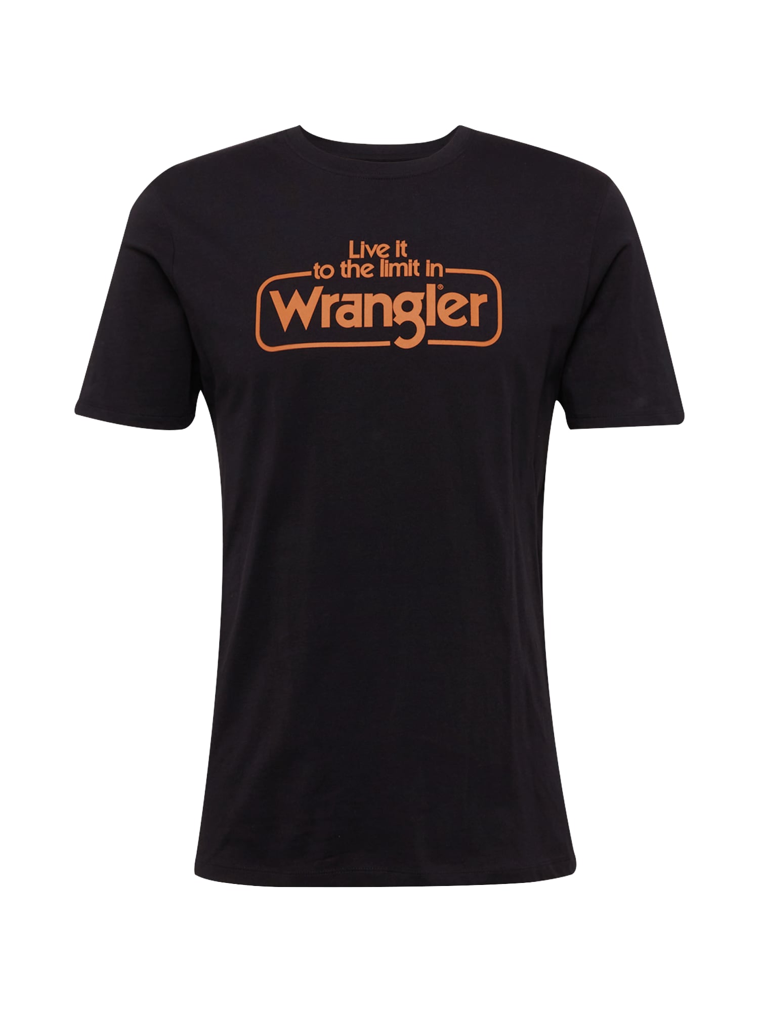 WRANGLER Majica  oranžna / črna