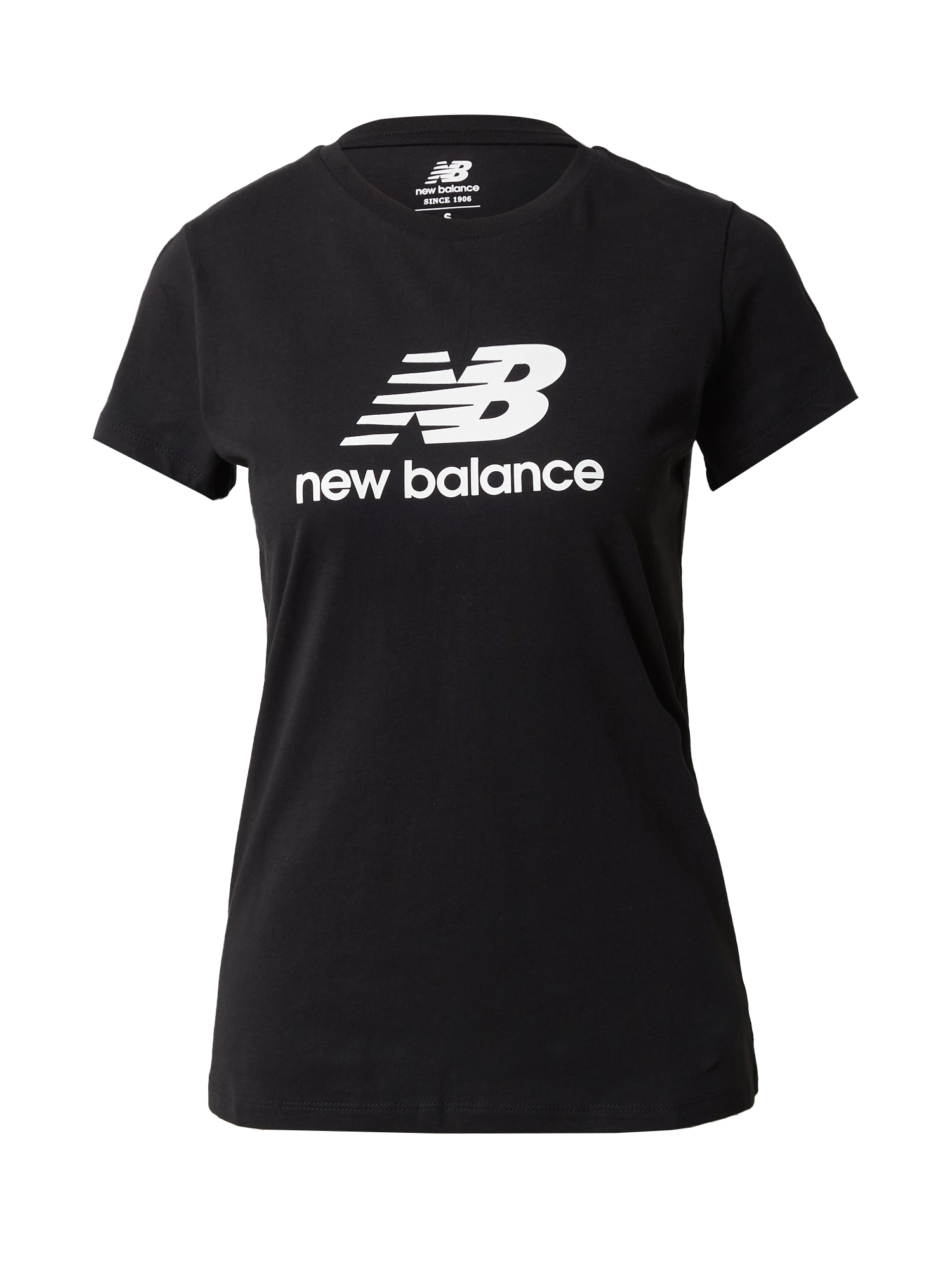 new balance Majica  črna / bela